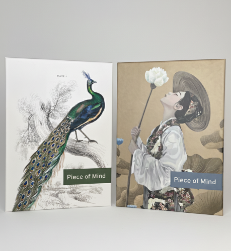 Zestaw Puzzle Piece of Mind. Harmony 1000 elementów i A majestic male peafowl portrait 1000 elementów. Ekologiczne puzzle premium