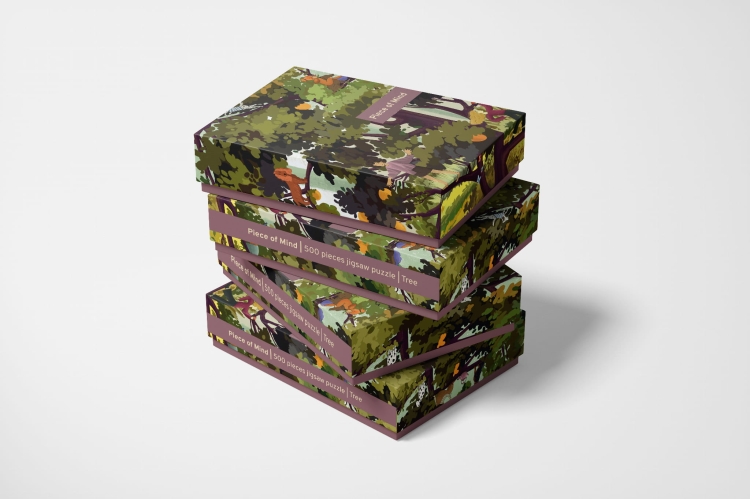 Puzzle Piece of Mind. 500 elementów. Tree. Ekologiczne puzzle premium