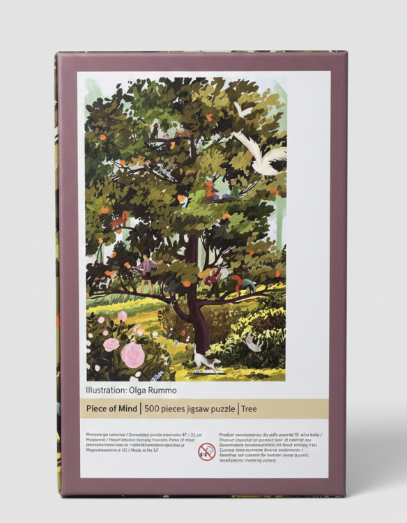 Puzzle Piece of Mind. 500 elementów. Tree. Ekologiczne puzzle premium
