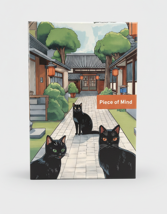 Puzzle Piece of Mind. 500 elementów. Black cats. Ekologiczne puzzle premium