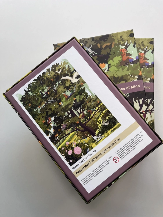 Puzzle Piece of Mind. 500 elementów. Tree. Ekologiczne puzzle premium