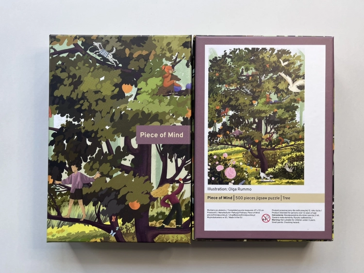 Puzzle Piece of Mind. 500 elementów. Tree. Ekologiczne puzzle premium