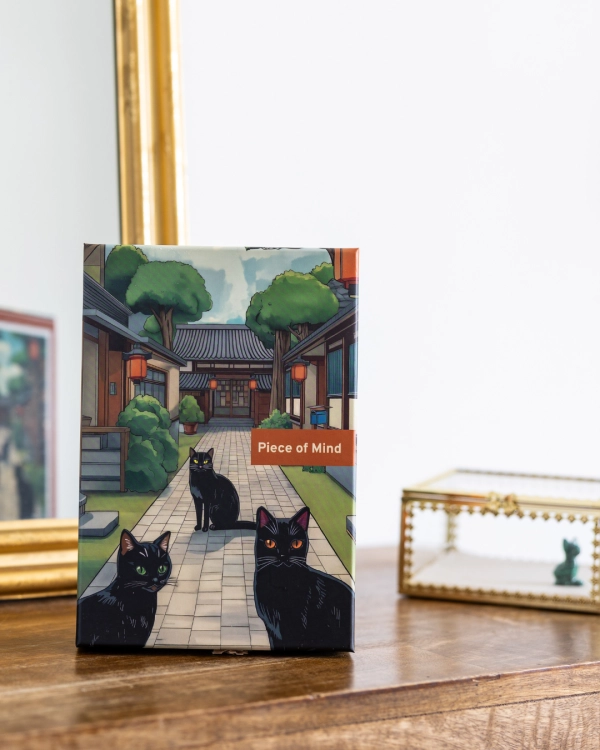 Puzzle Piece of Mind. 500 elementów. Black cats. Ekologiczne puzzle premium